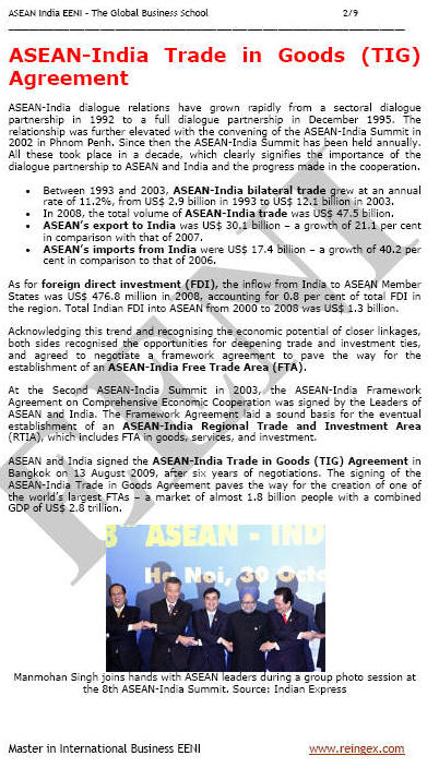 Acordo sobre comércio de mercadorias ASEAN-Índia