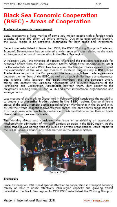 Organização para a Cooperação Económica do Mar Negro (curso mestrado doutoramento)