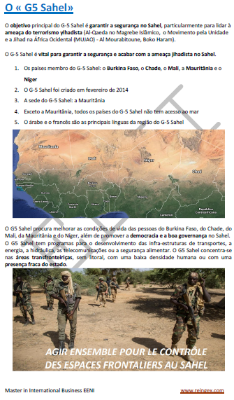 G5 Sahel- Luta terrorismo yihadista (curso mestrado doutoramento)