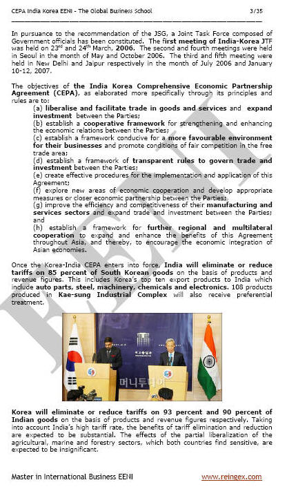 Índia-Coreia do Sul Acordo de Livre-Comércio