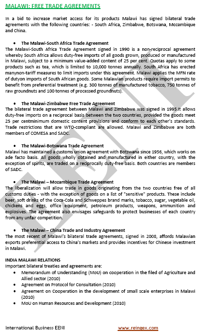 Acordo de Livre-Comércio Maláui