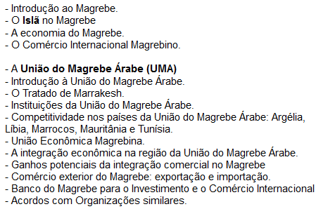 Mestrado Magrebe
