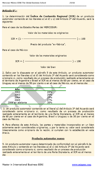 Acordo de Complementação Económica México-MERCOSUL (Argentina, Brasil, Paraguai, Uruguai)