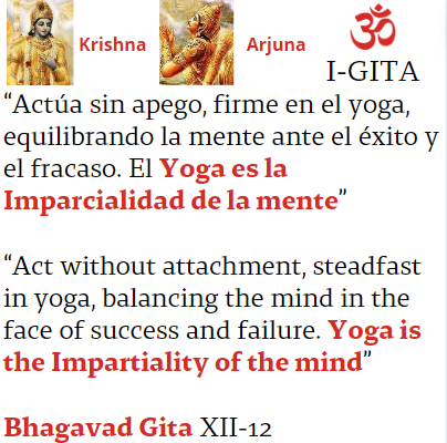 Bagavadeguitá 2-48 A Ioga é a Imparcialidade da mente